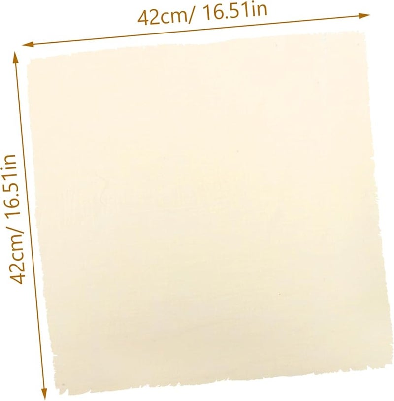 مجموعة مناديل مائدة كتان قطني بلون البيج من 4 قطع أنيقة لحفلات الزفاف وتناول الطعام في الداخل والخارج - Image 2